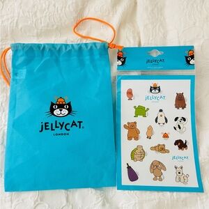 Jellycat sticker with dust bag